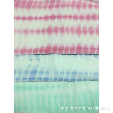 95/5 ผ้าเรยอน/ช่วง Single Jersey Tie Dye